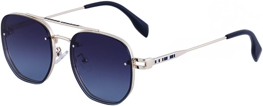 

Мужские солнцезащитные очки LVTFCO Fashion Borderless Oval в ретро-стиле с градиентной металлической оправой, для вождения на открытом воздухе, защита от УФ-излучения UV400, 5