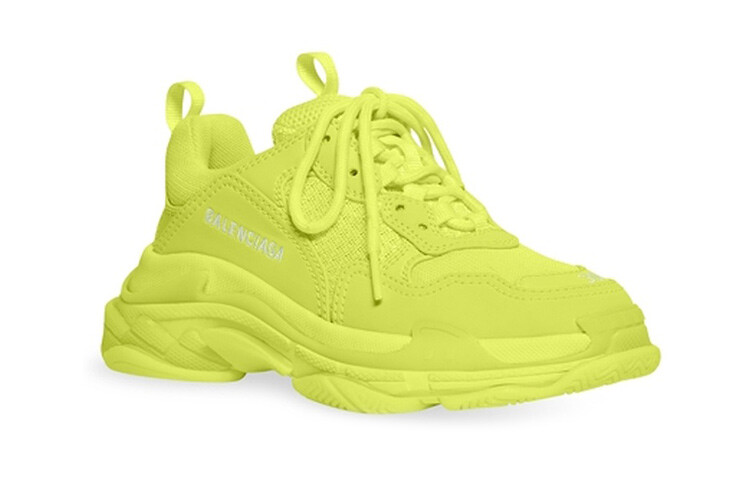 Кроссовки Triple S для детей «Флуоресцентно-желтый» Balenciaga — фото 3