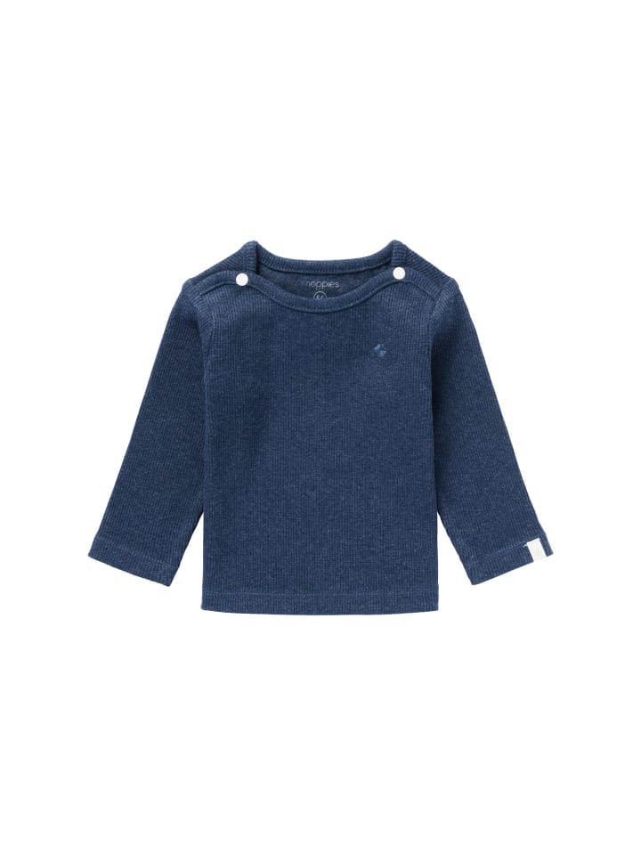 

Рубашка Natal с длинными рукавами в цвете меланж темно-синего цвета Noppies