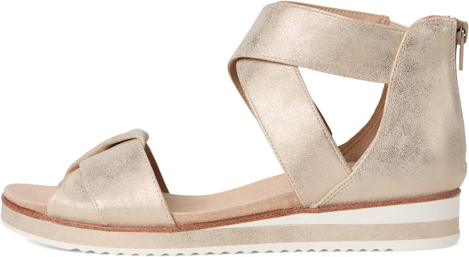 Сандалии LifeStride Zoom, цвет Platino Gold Metallic — фото 4