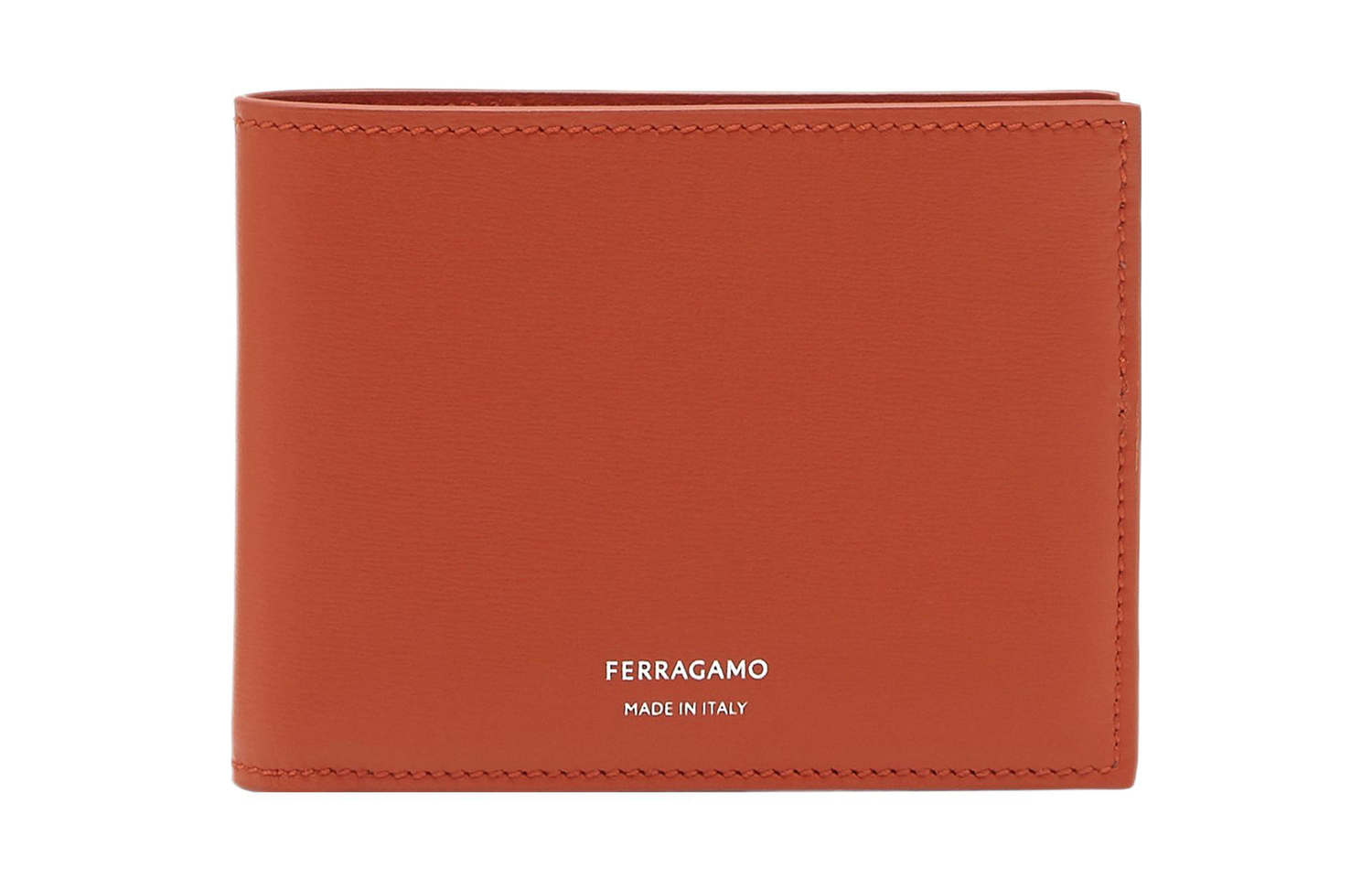 

Ferragamo Кошелек из телячьей кожи Palm мужской красный терракотовый