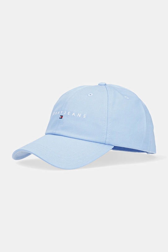 

Хлопковая кепка с козырьком Tommy Jeans, синий