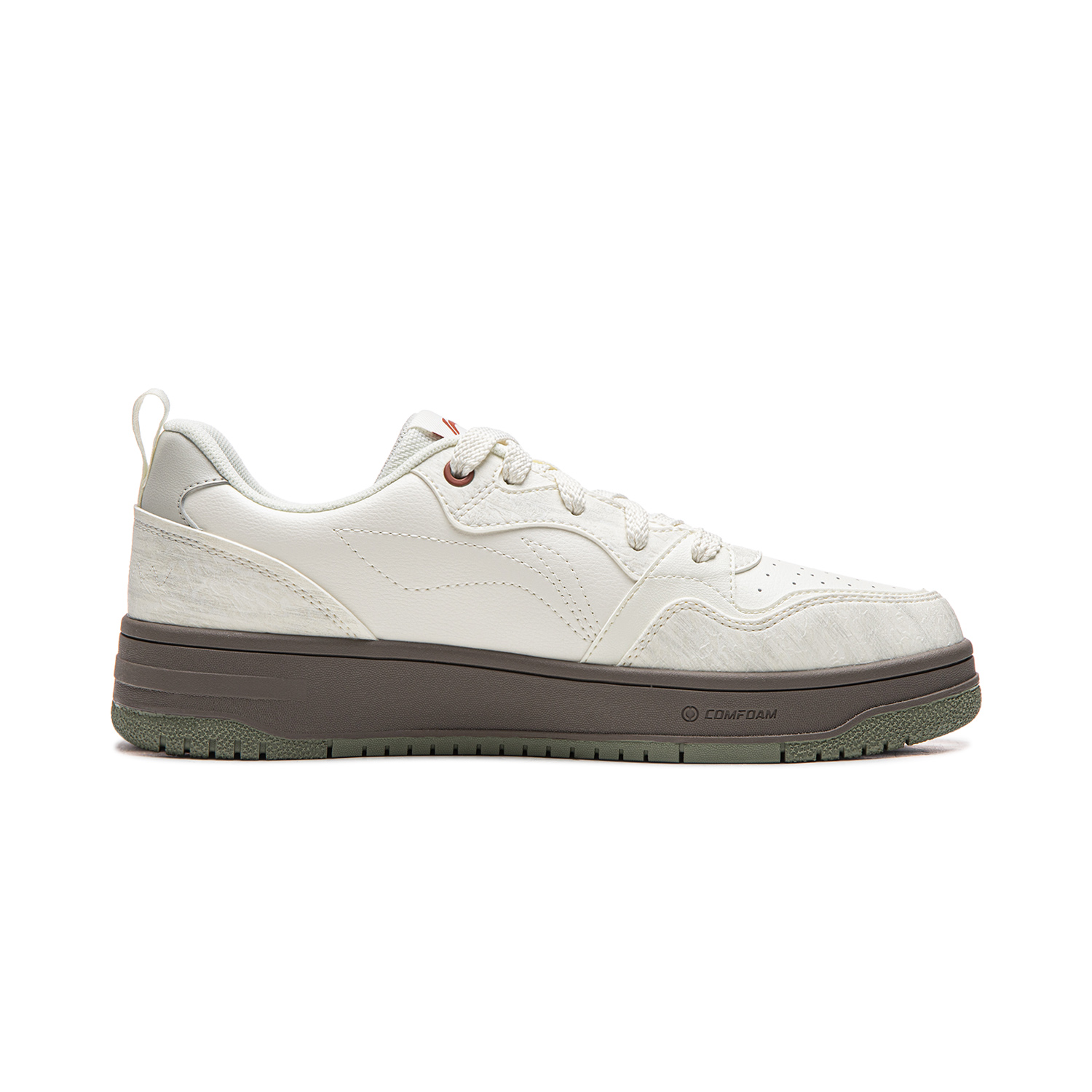 Li-Ning Li Ning Tianji Soft Slip Resistant, Abrasion Resistant, Height Increasing Low top Skateboard Shoes мужские белые — фото 3