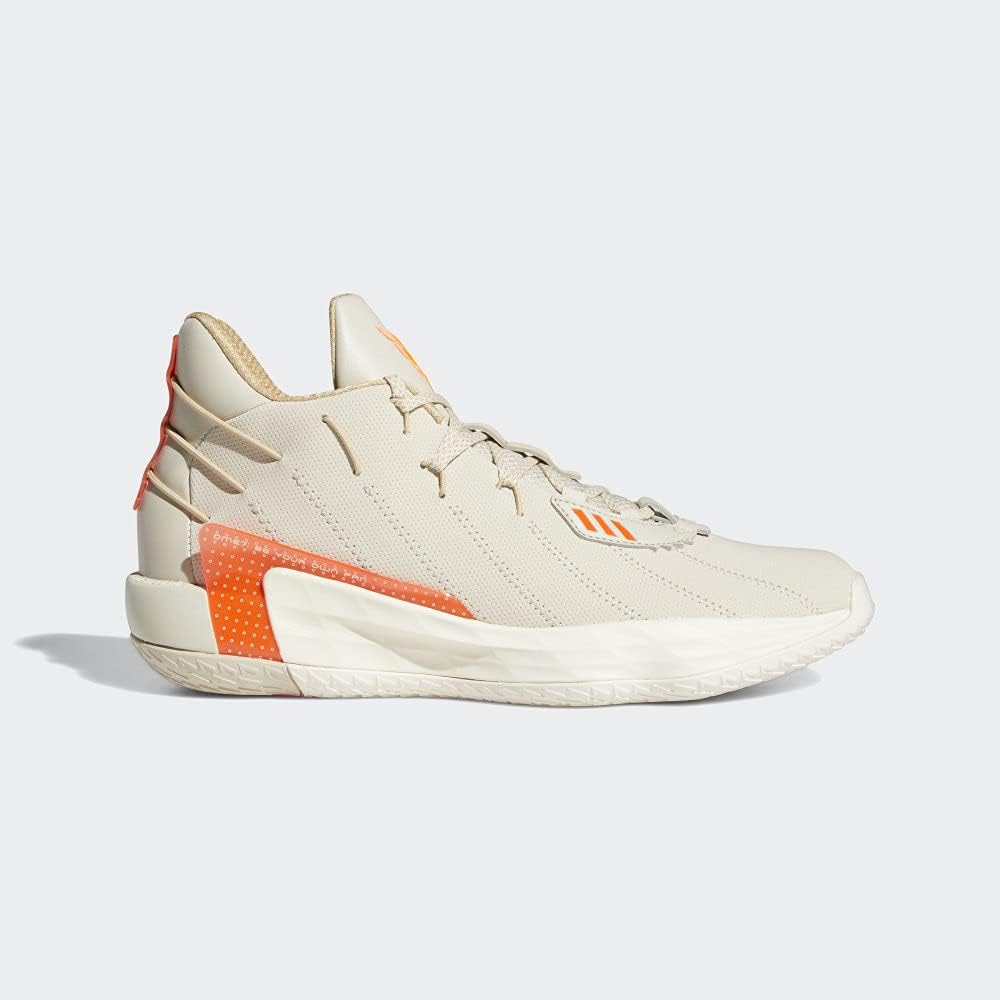 Женские кроссовки Adidas Dame 7, белый/красный/коричневый — фото 3