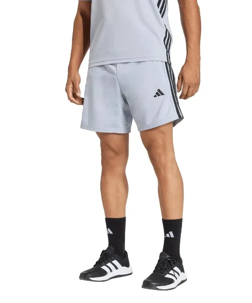 Мужские спортивные шорты adidas Workout Essentials с тремя полосками серые