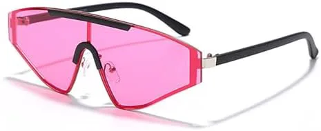 

Модные солнцезащитные очки без оправы для женщин, винтажные солнцезащитные очки «кошачий глаз» для мужчин, ретро-очки с защитой от УФ-излучения UV400 MTZJH, C8 Shades