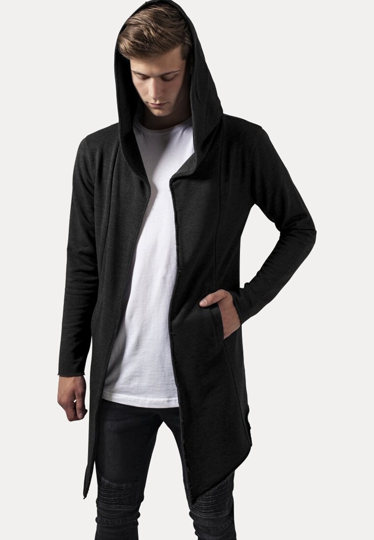 

Толстовка на молнии Urban Classics LONG HOODED OPEN EDGE CARDIGAN, цвет Charcoal, Черный, Толстовка на молнии Urban Classics LONG HOODED OPEN EDGE CARDIGAN, цвет Charcoal
