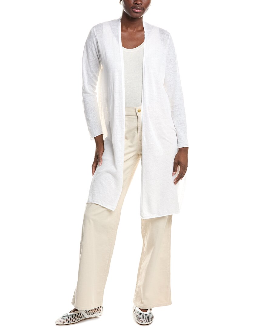 

Эйлин Фишер Длинный кардиган из льняной смеси Eileen Fisher, белый