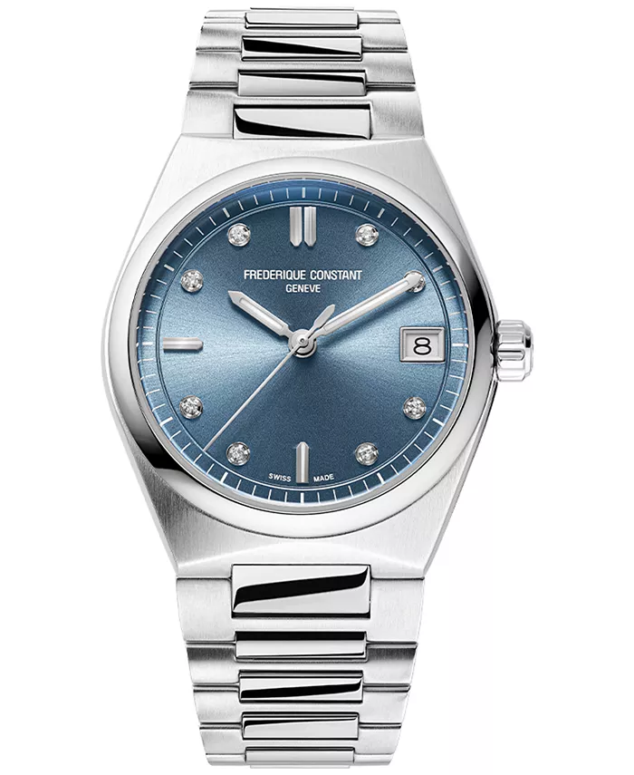 

Женские часы Swiss Highlife Diamond (0.04 ct. общ.) на стальном браслете 31 мм FC-240LND2NH26B Frederique Constant