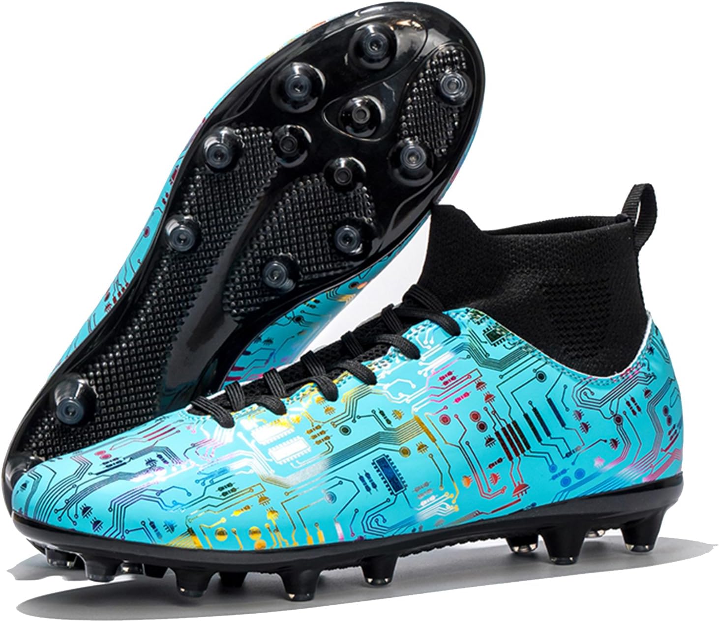 

Кроссовки для футбола для взрослых унисекс для улицы, мужские тренировочные бутсы для футбольного поля, женские легкие кроссовки для зала Fdskwky, синий