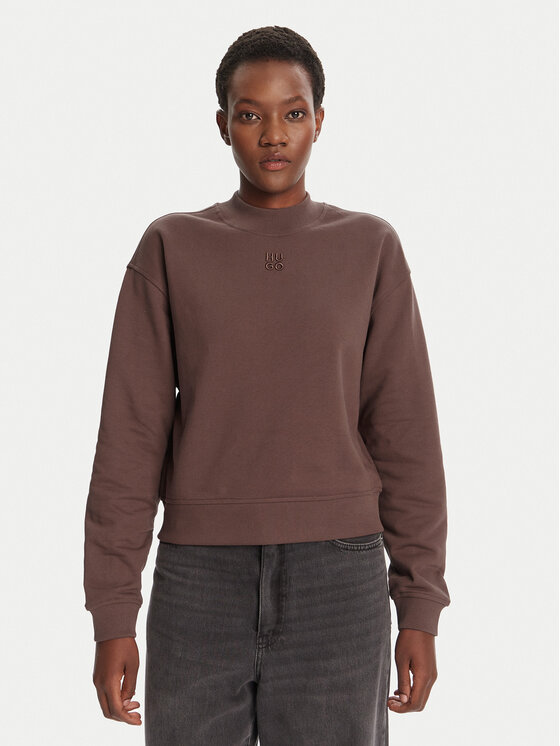 

Свитшот relaxed fit Daxandria 50527463 Hugo, коричневый