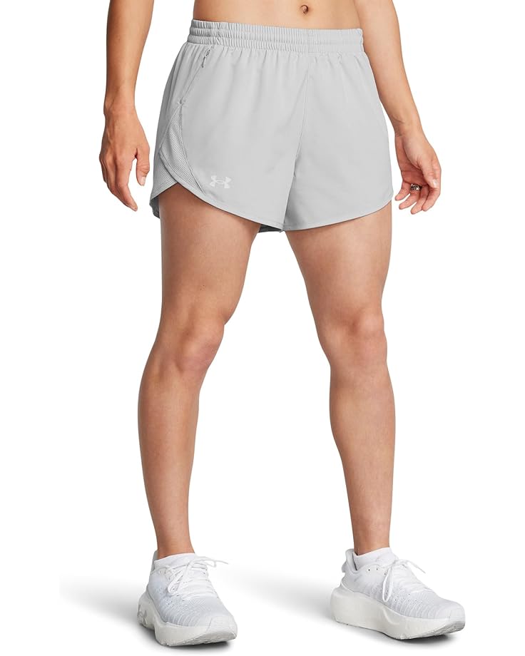 

Шорты Under Armour Fly By Heathered Shorts, цвет Mod Gray Medium Heather/Mod Gray/Reflective