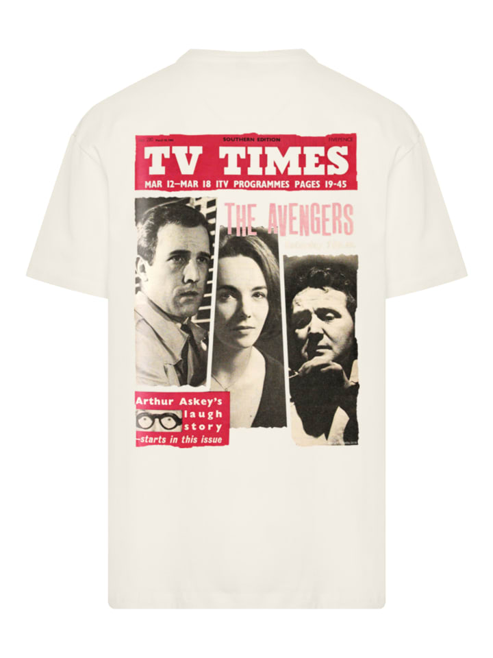 

Футболка большого размера TV Times Мстители 1961 года, покрытая песком F4NT4STIC