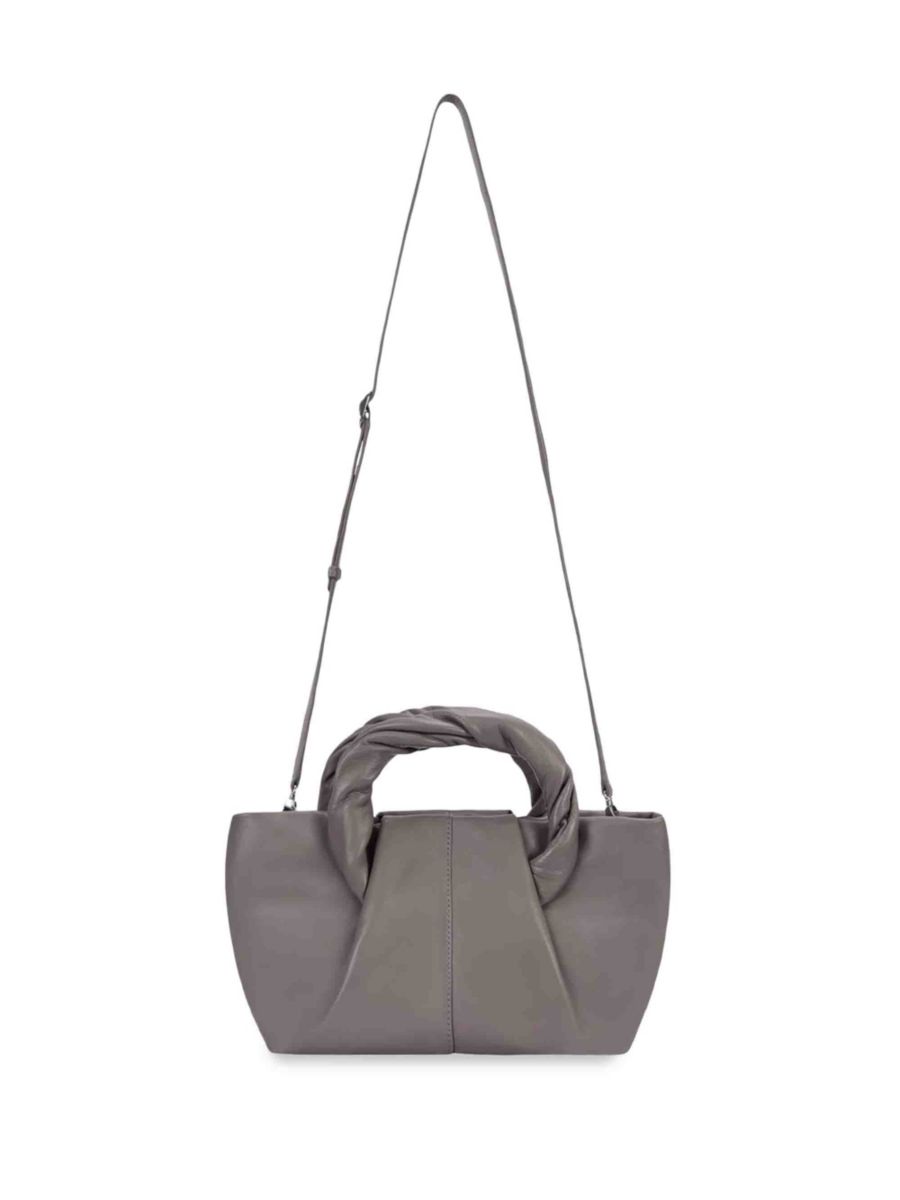 

Уютная кожаная сумка через плечо с поворотной ручкой orYANY, цвет Warm Grey