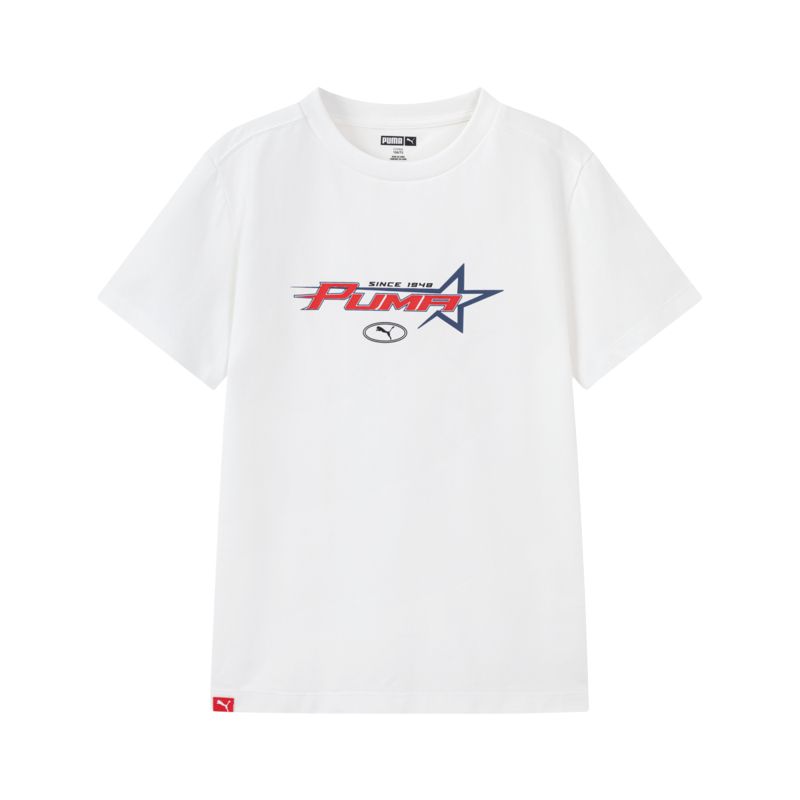 

PUMA Футболка Sportstyle Collection 1948 SS25 Raw White 10101 детская, Белый, PUMA Футболка Sportstyle Collection 1948 SS25 Raw White 10101 детская