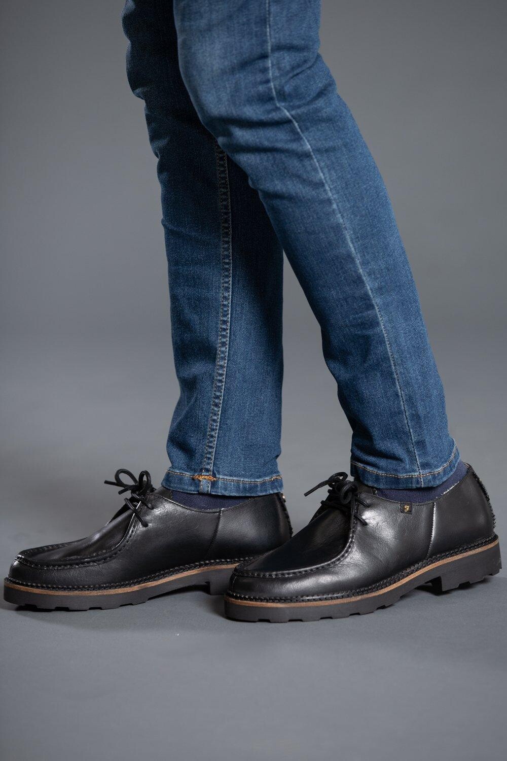 

Кожаные туфли Wallabee на шнуровке Sheffield Farah Footwear, черный