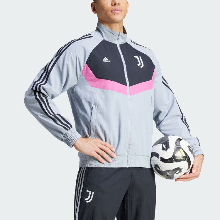 Куртка Ювентус Мужская Halo Silver Adidas, цвет Halo silver — фото 4