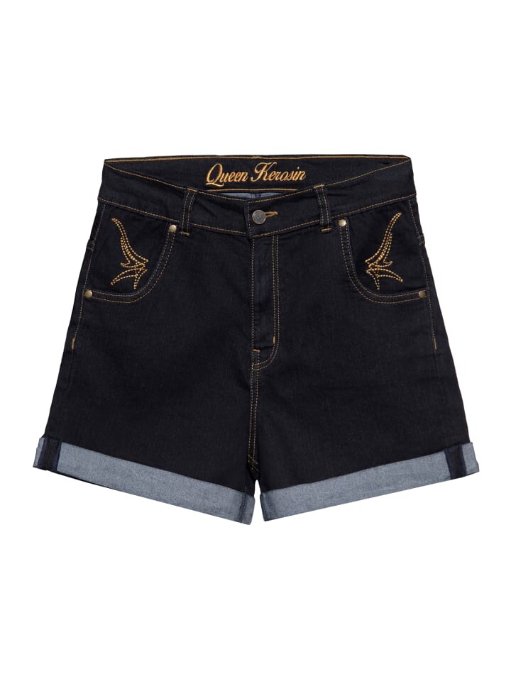 

Шорты Queen Kerosin Denim Shorts, черный