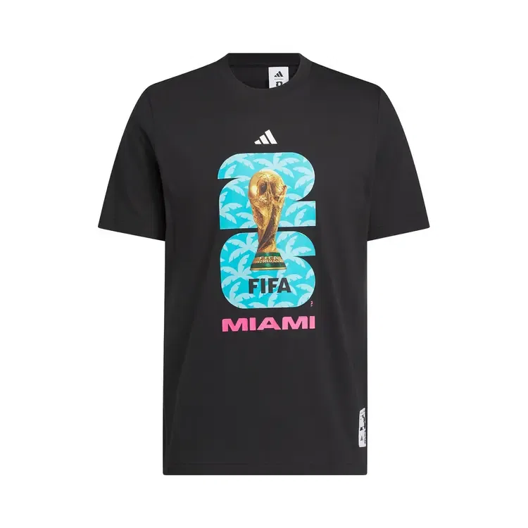 Футболка Adidas FIFA World Cup 26 Host City Miami Graphic, черный