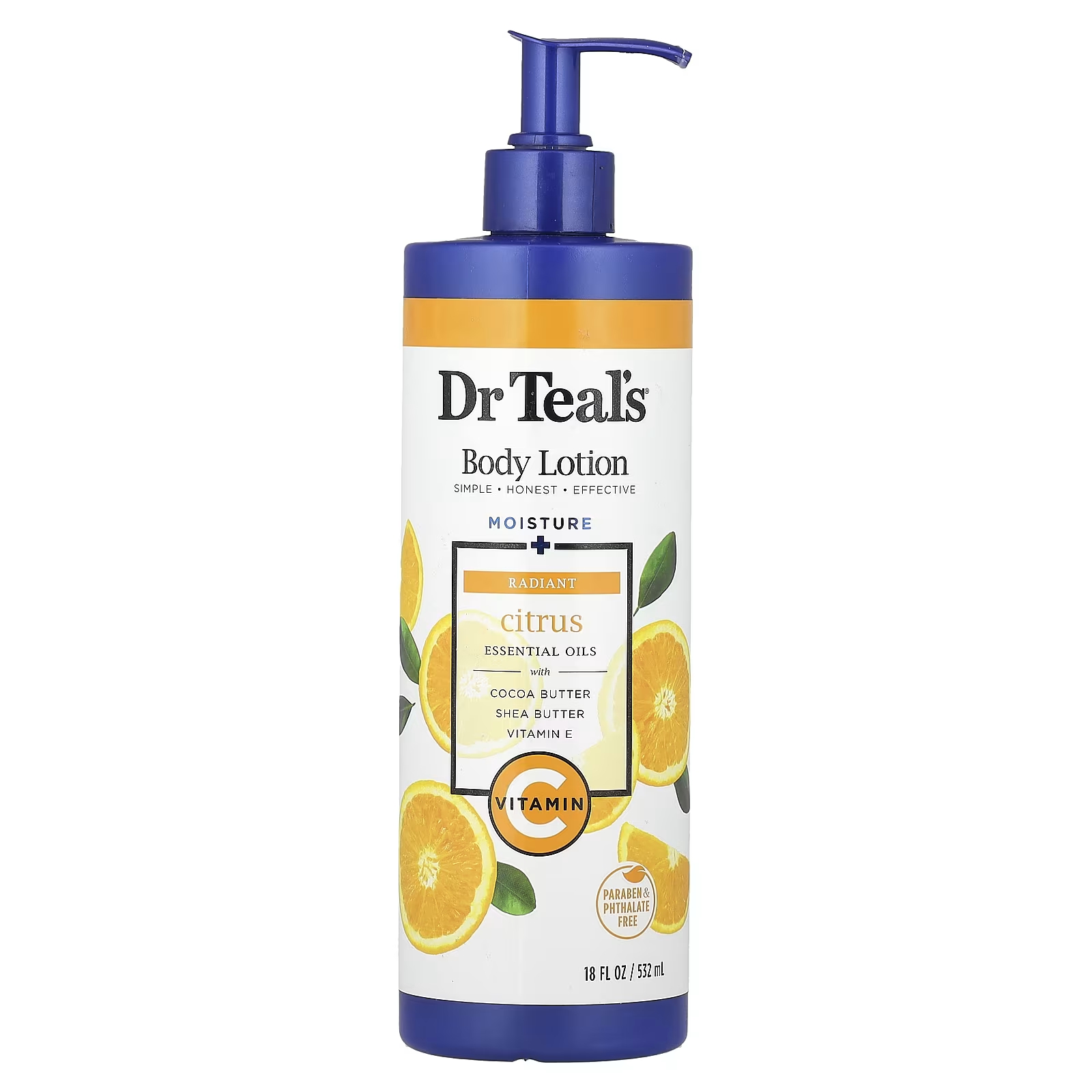 

Лосьон Dr Teal's Moisture Radiant Citrus для тела, 532 мл