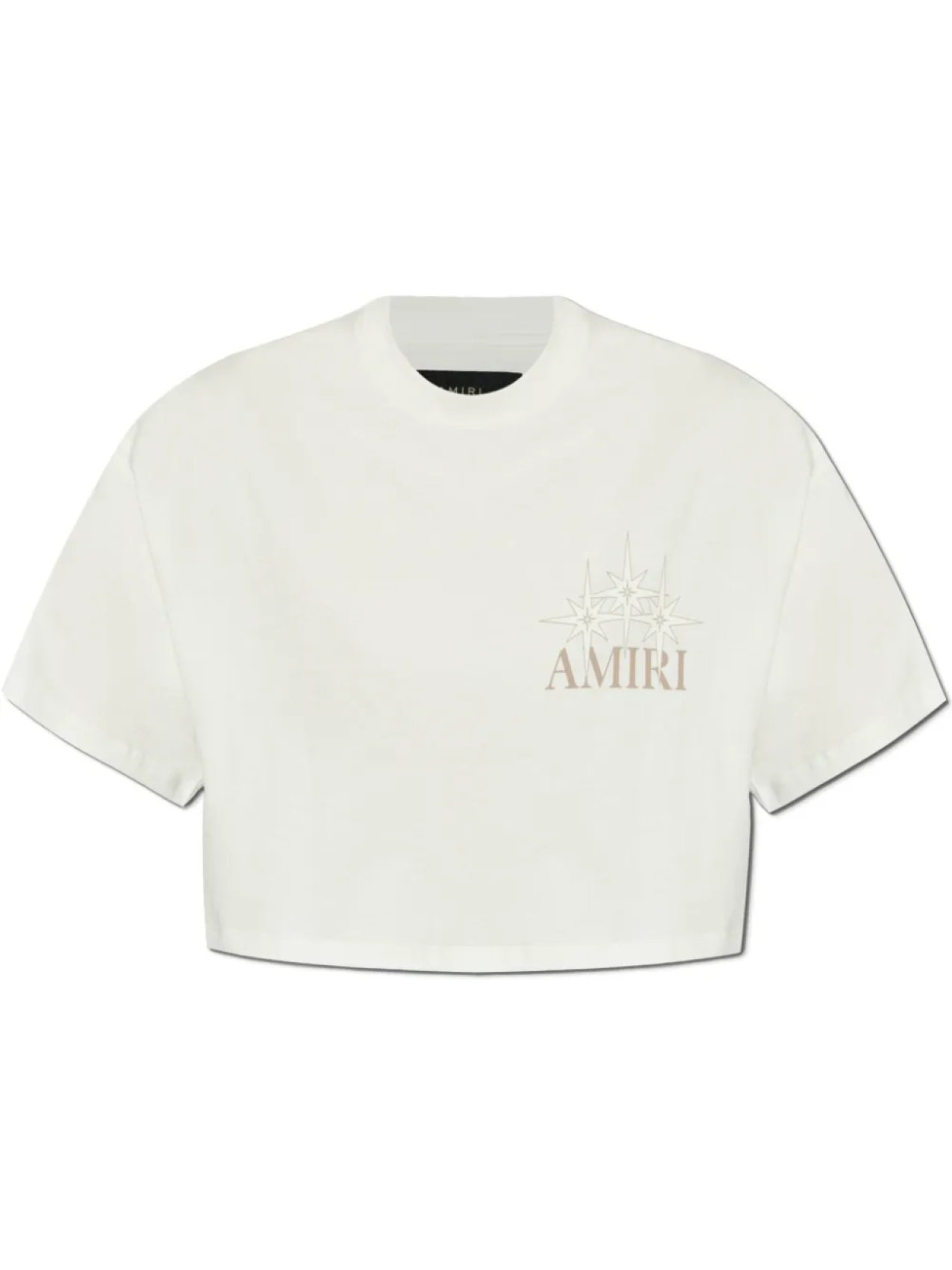

Укороченная футболка с логотипом AMIRI, белый