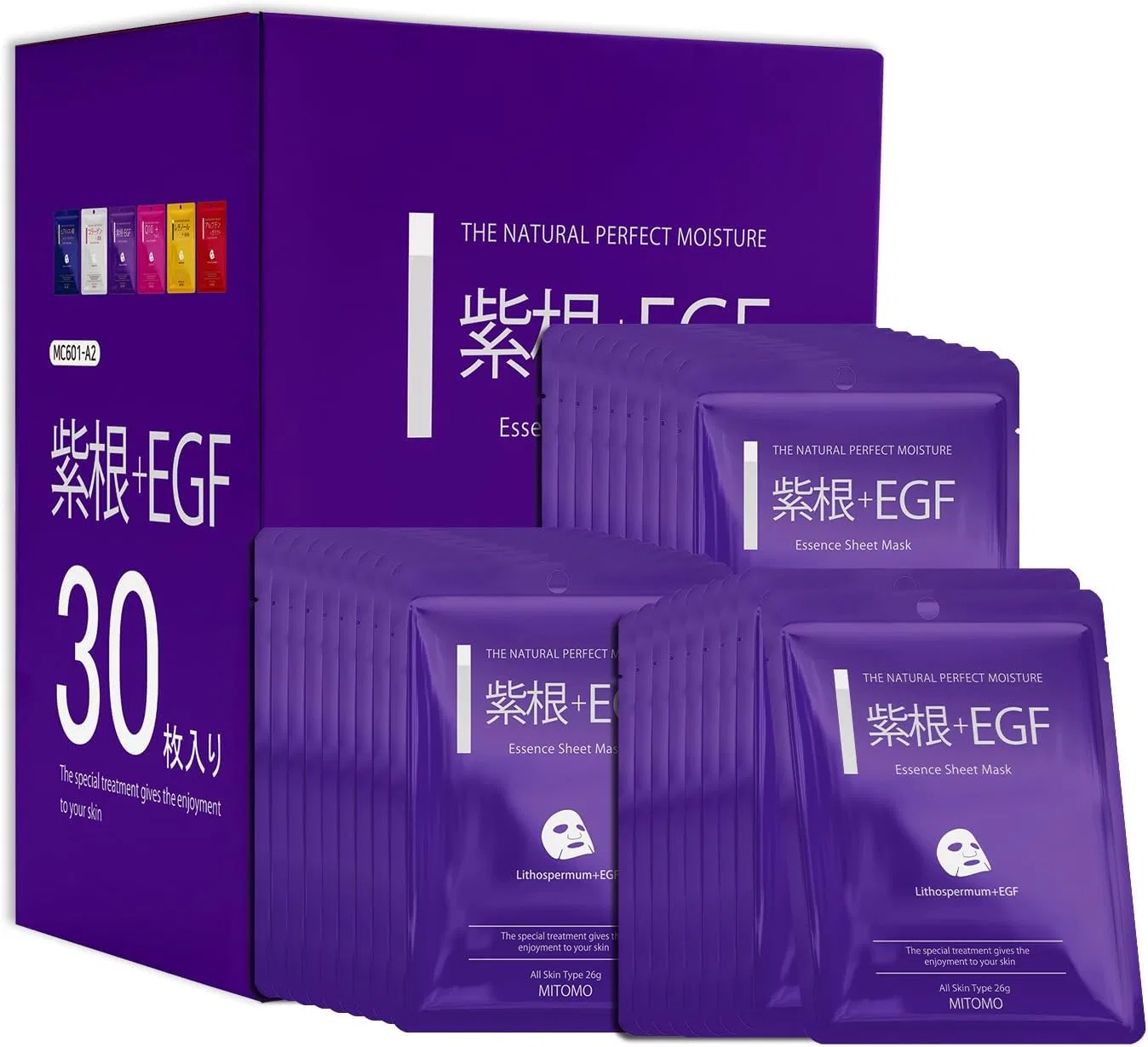 Эссенция Tomodachi — Увлажняющая MITOMO Beauty Care Series с фиолетовым корнем и EGF