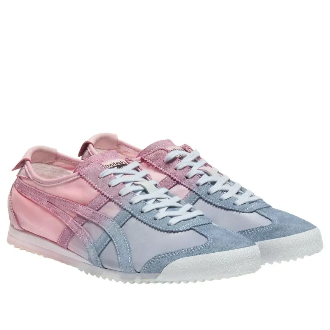 Кроссовки Onitsuka Tiger Nippon Made Mexico 66 'Blue Pink' 1183C586-401, синий — фото 2