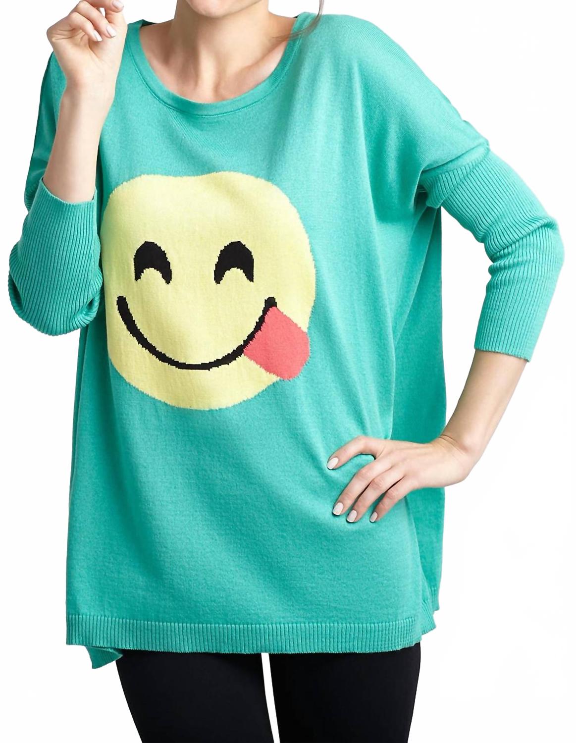 

Рубашка All Smiles Emoji Top In Teal Angel Apparel, Teal