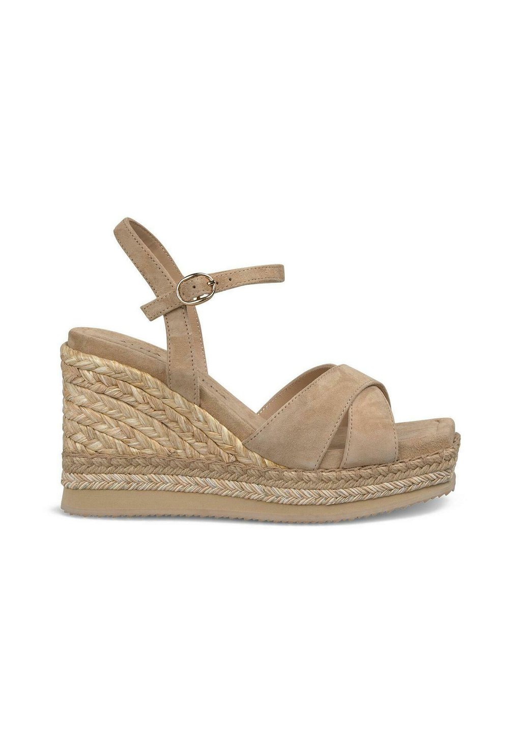 Босоножки на танкетке DE CON CIERRE HEBILLA - High heeled sandals Alma en Pena, светло-коричневый — фото 2