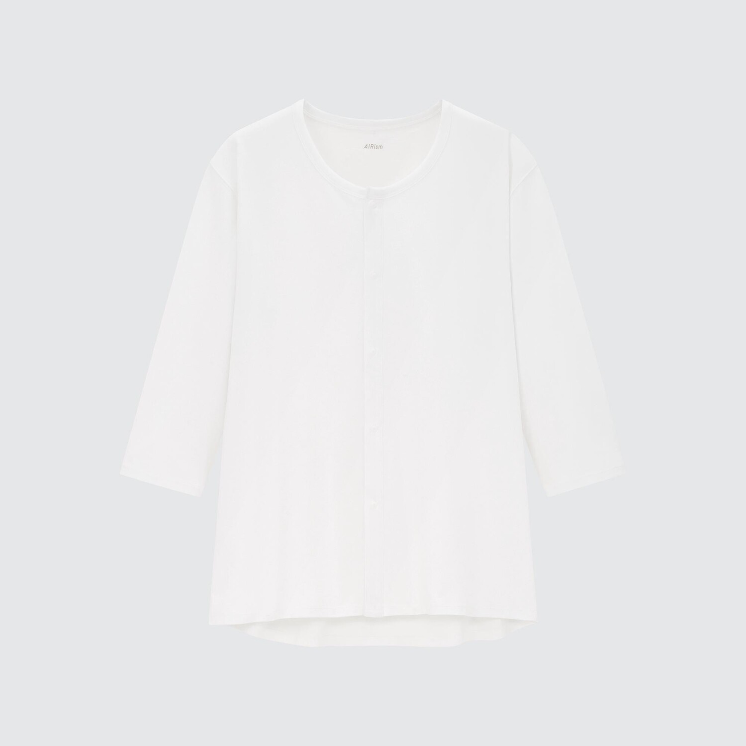 

Футболка Uniqlo AIRism с открытым передом и круглым вырезом, белый