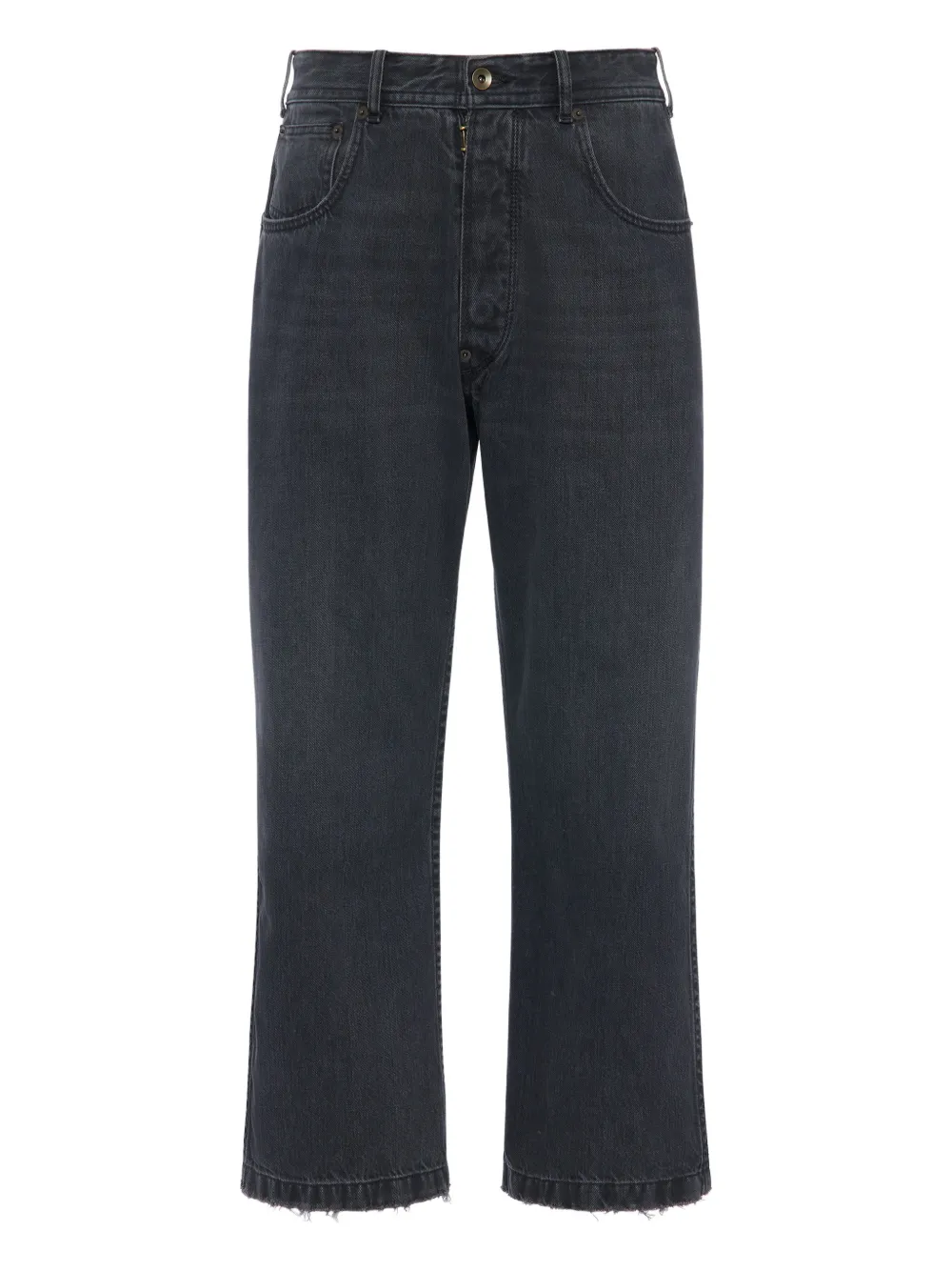 

Укороченные брюки с необработанными краями Maison Margiela, серый