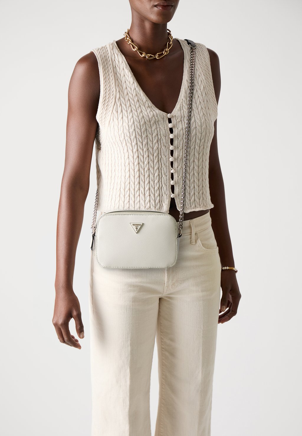 

Сумка через плечо NOELLE II CROSSBODY CAMERA Guess, кремовый