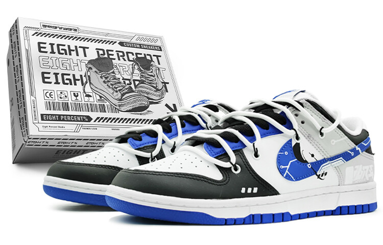

Кроссовки Nike Dunk Skateboarding Shoes Unisex Low-top White/blue, синий
