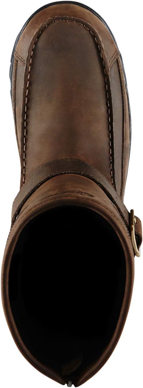 Мужские охотничьи и походные ботинки Danner Sharptail с задней молнией, 10” - водонепроницаемая обувь из цельнозернистой кожи и нейлона 900D с мембраной Gore-Tex и протекторной подошвой, темно-коричневый — фото 4