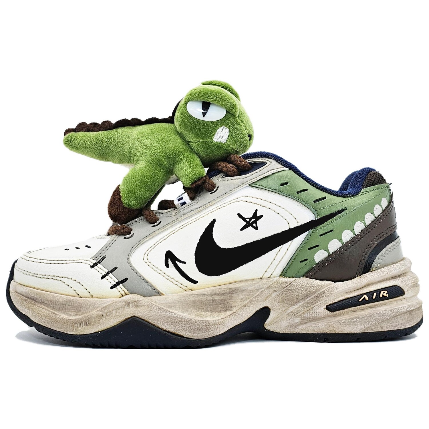 

Массивные кроссовки Nike Air Monarch 4 унисекс, Matcha milk green