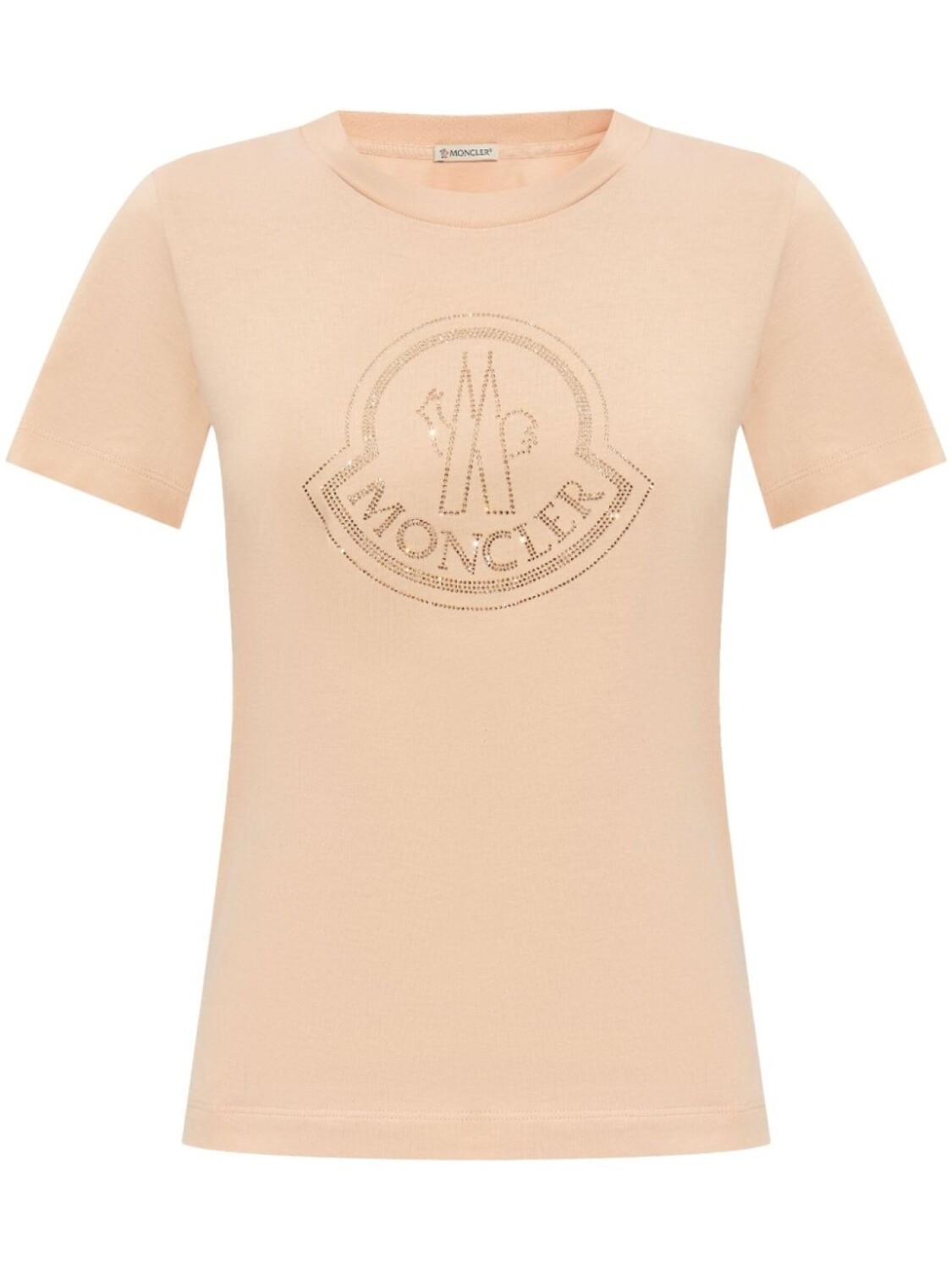

Moncler футболка из хлопка с логотипом, нейтральный цвет