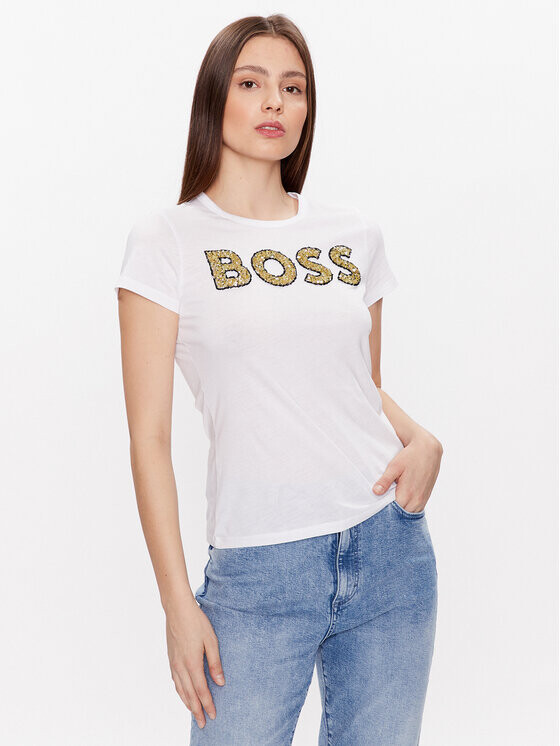 

Футболка узкого кроя Boss, белый