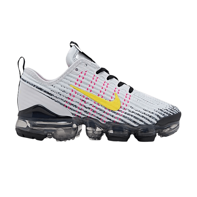 

Кроссовки Nike Air VaporMax Flyknit 3 GS 'White Dynamic Yellow', белый