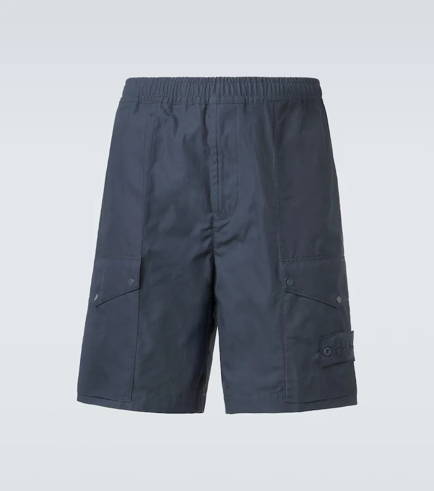 Карго-шорты из хлопчатобумажной парусины Ghost Stone Island, синий