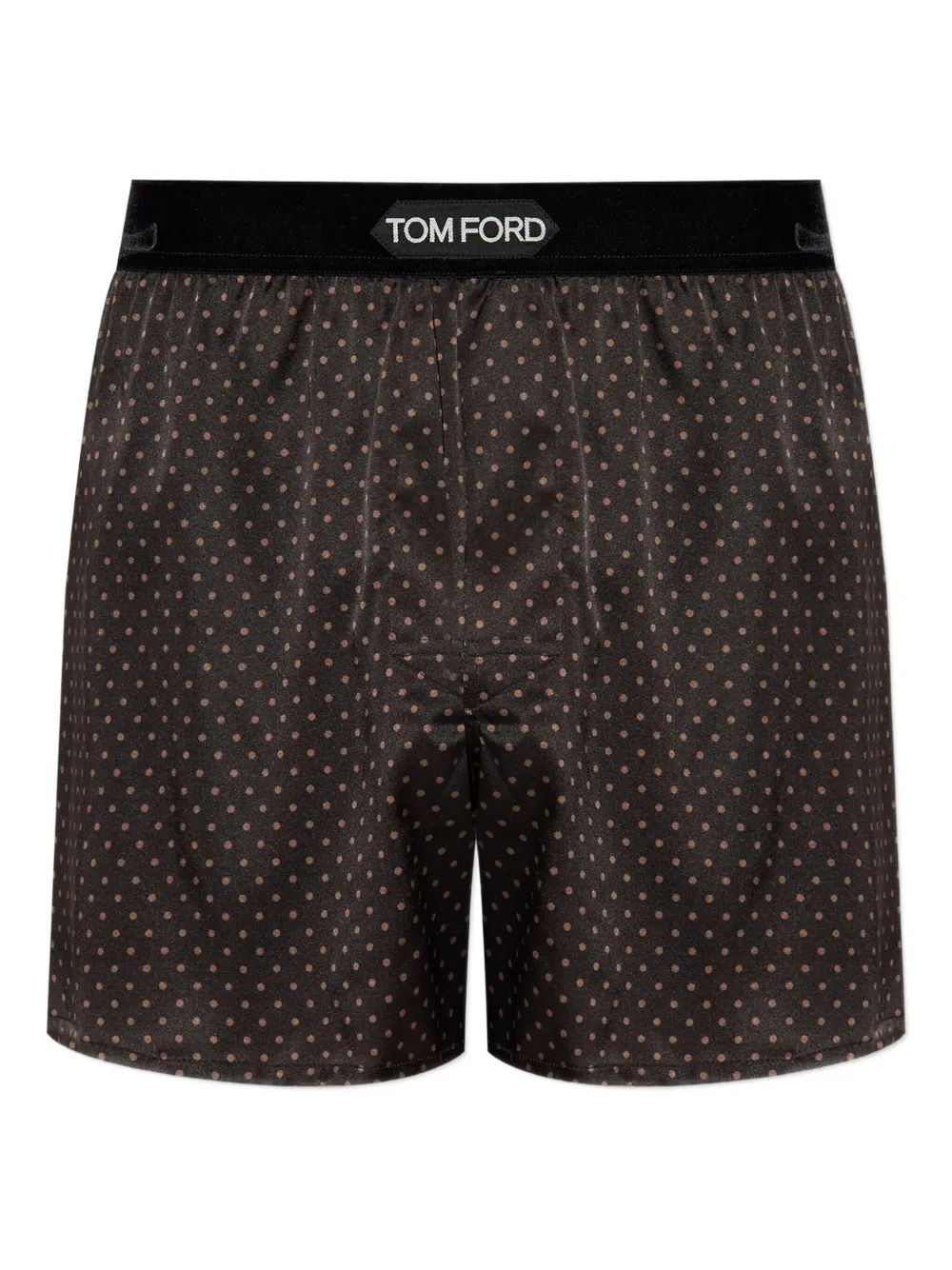 

Шелковые боксеры с горошком Tom Ford, коричневый
