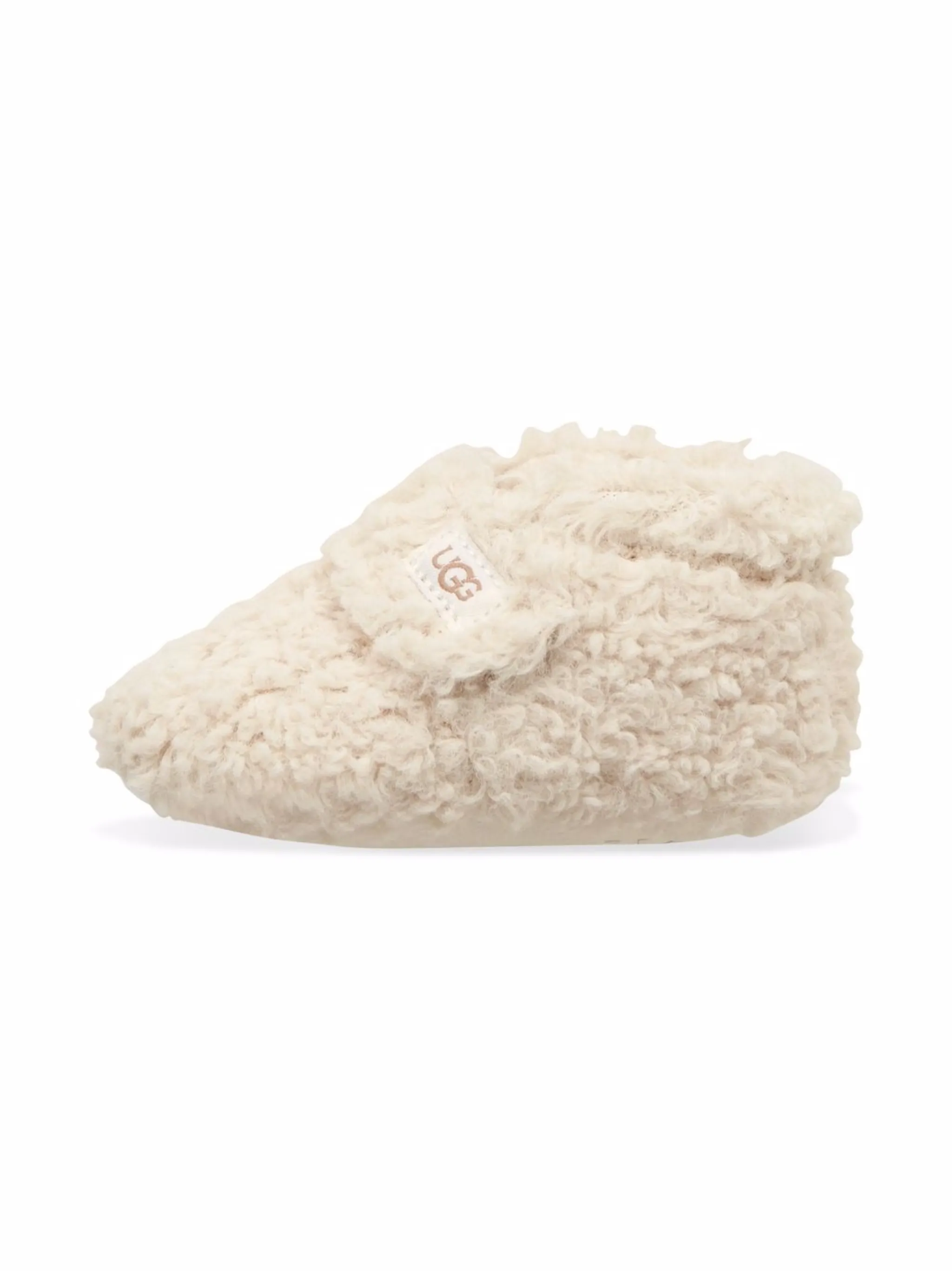 Фактурные пинетки на липучках Ugg Kids, белый — фото 2