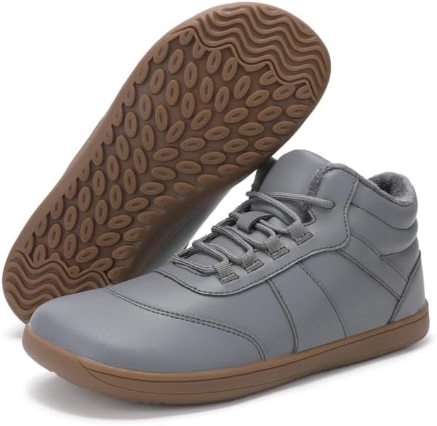 

Мужские зимние ботинки с мехом, водонепроницаемые, теплые, на щиколотку, застежка без шнурков, для улицы, удобные для ходьбы Soft Time Toy, серый