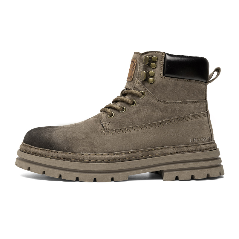 

LINGPAO Мужские ботинки Martin Gold/Khaki в цвете хаки, цвет Khaki