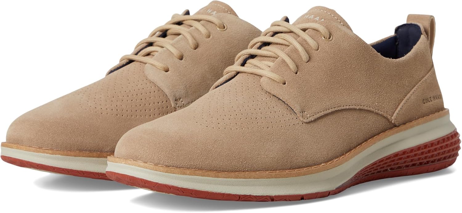 Мужские оксфорды Cole Haan Originalgrand Energy Weave с гладким носком, Ch Birch Suede/Picante/Ancient Scroll — фото 2