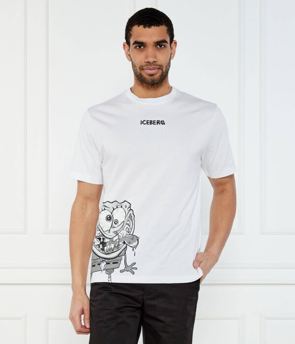 

Футболка айсберг x губка боб Regular fit Iceberg, белый