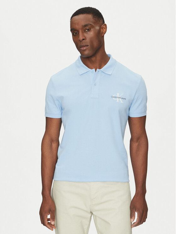

Рубашка поло стандартный крой Monologo J30J325664 Calvin Klein Jeans, голубой