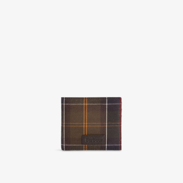 

Кошелек клетчатый Barbour, коричневый