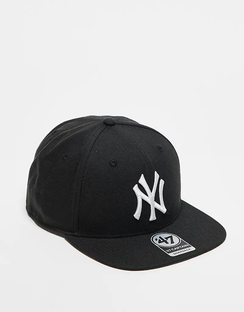 

47 Brand – NY Yankees – Плоская кепка черного цвета