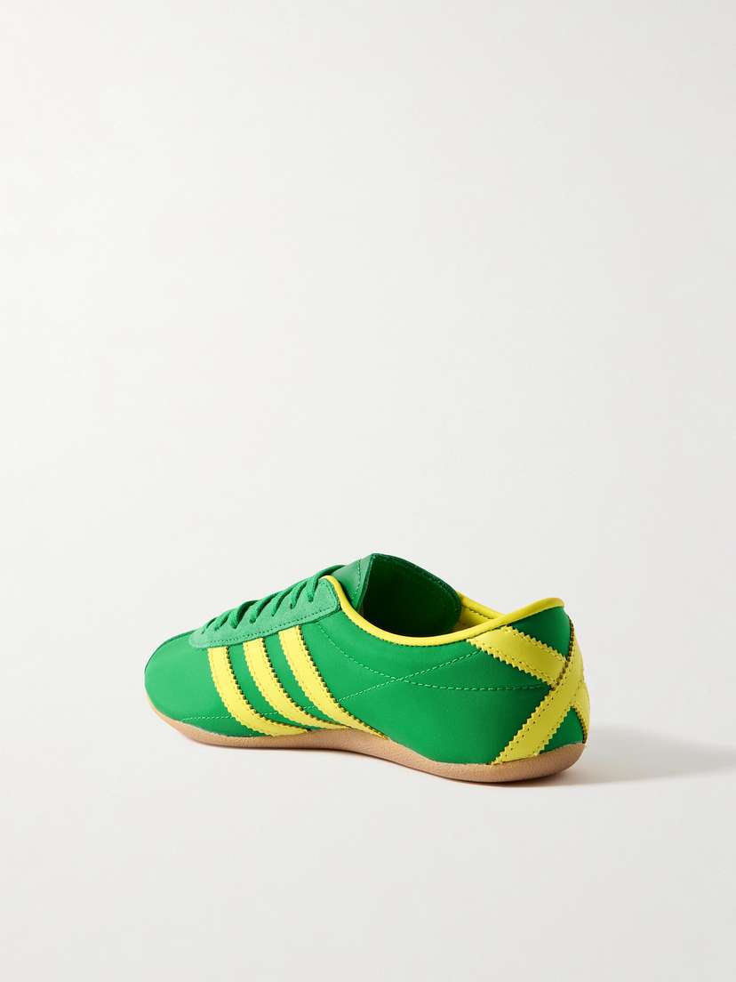 Кроссовки Tokyo из кожи и замши с сетчатой отделкой Adidas Originals, зеленый — фото 3