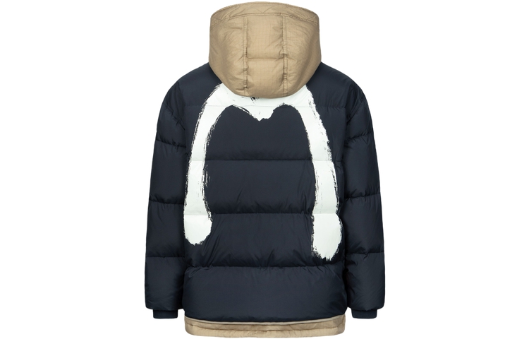 

EVISU Мужская пуховая куртка темно-синего цвета, Dark Navy Blue